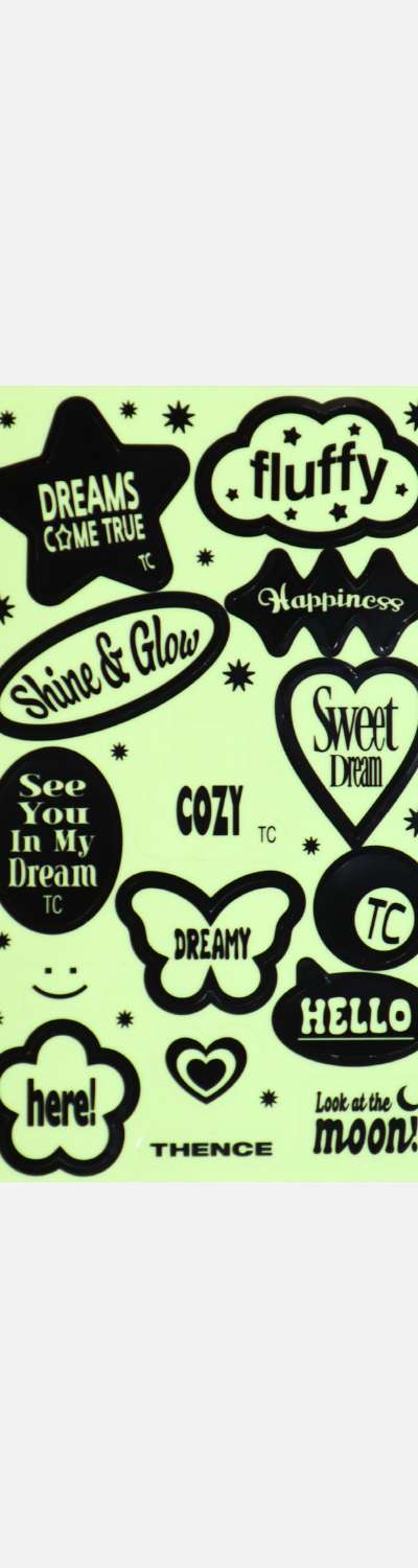 Night Glow Sticker_Typo