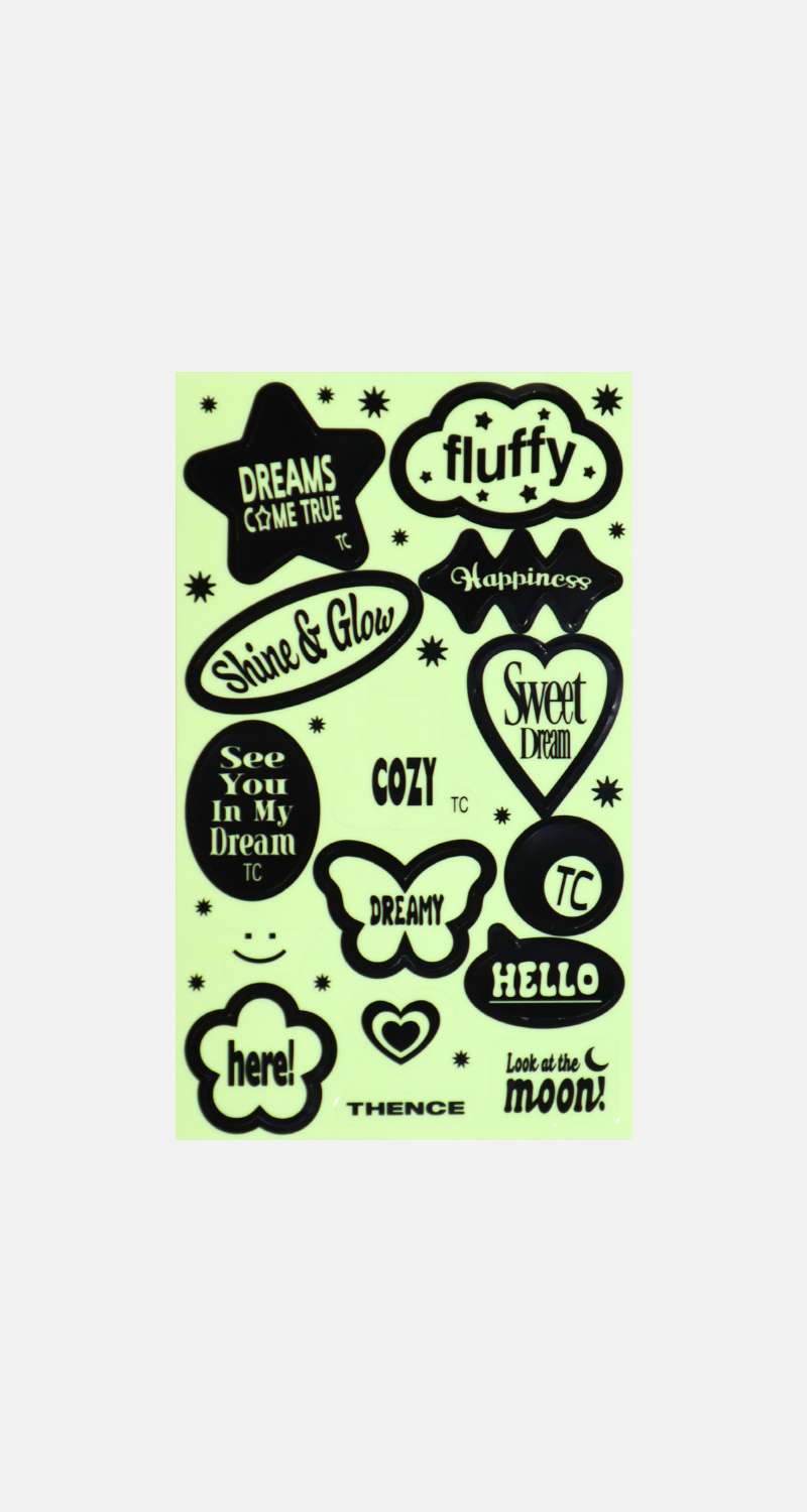 Night Glow Sticker_Typo