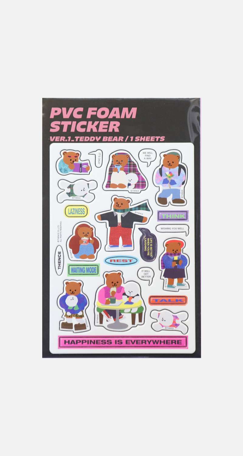 PVC Foam Sticker_Ver.1_Teddy Bear