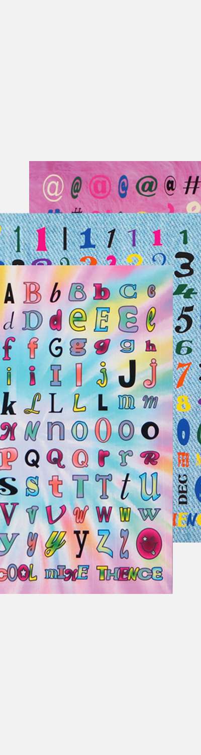 Letter Sticker Set_Ver.8