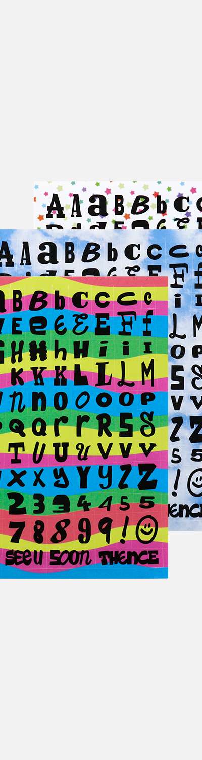 Letter Sticker Set_Ver.7