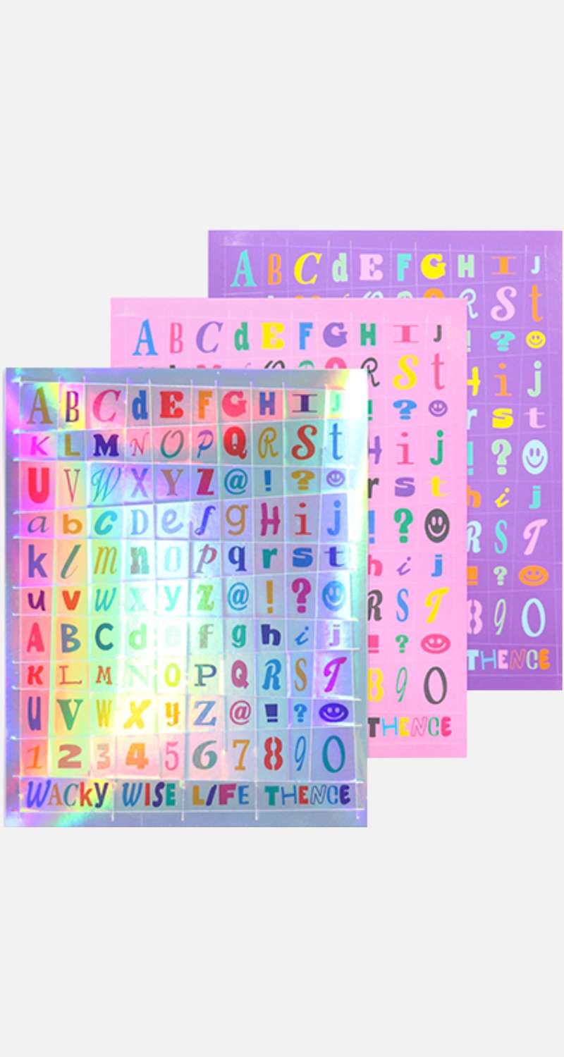 Letter Sticker Set_Ver.5