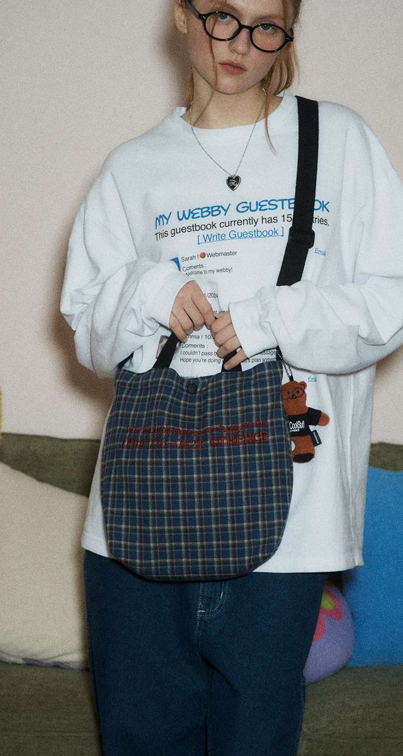 Check Mini Cross Bag