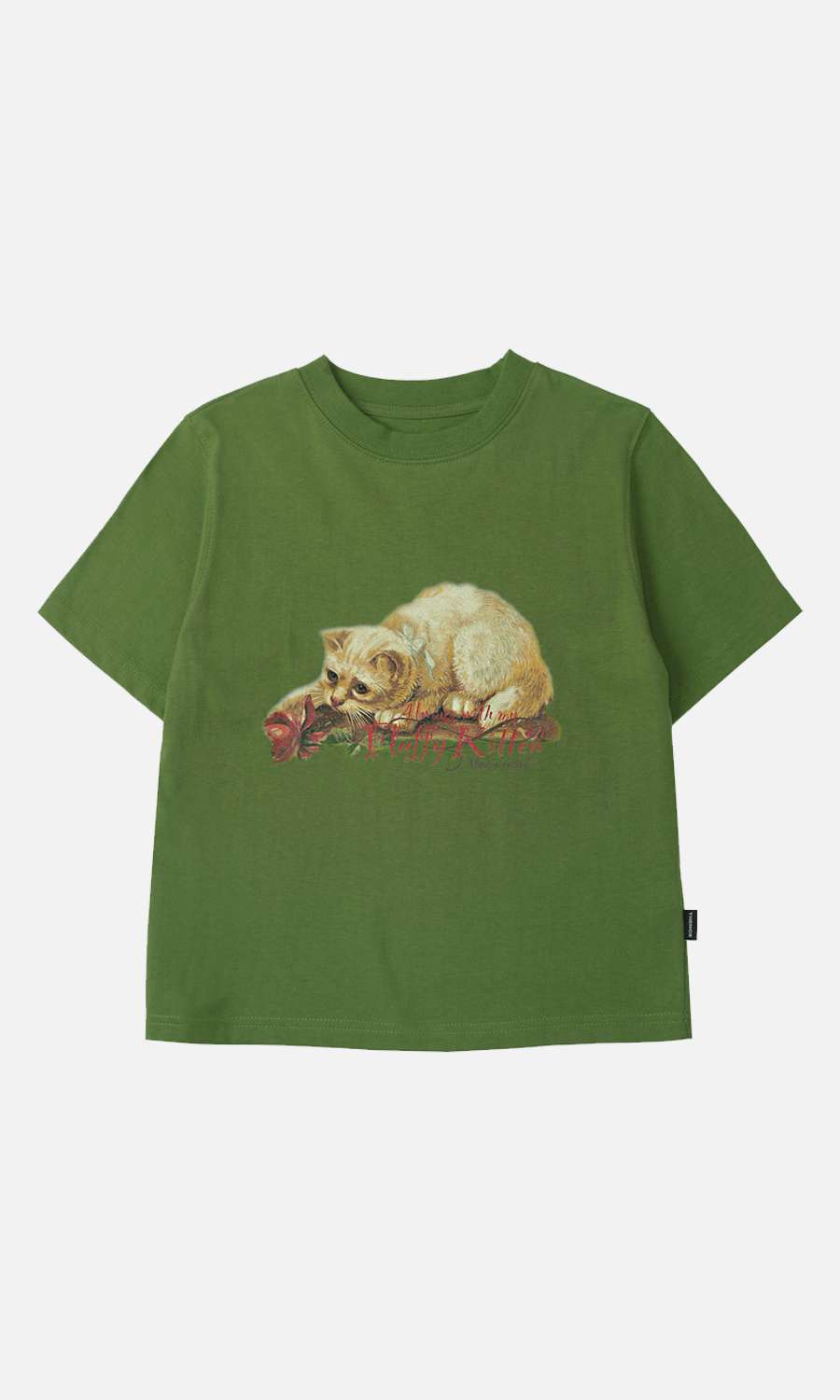 Crop Tee_IRD_Olive Green