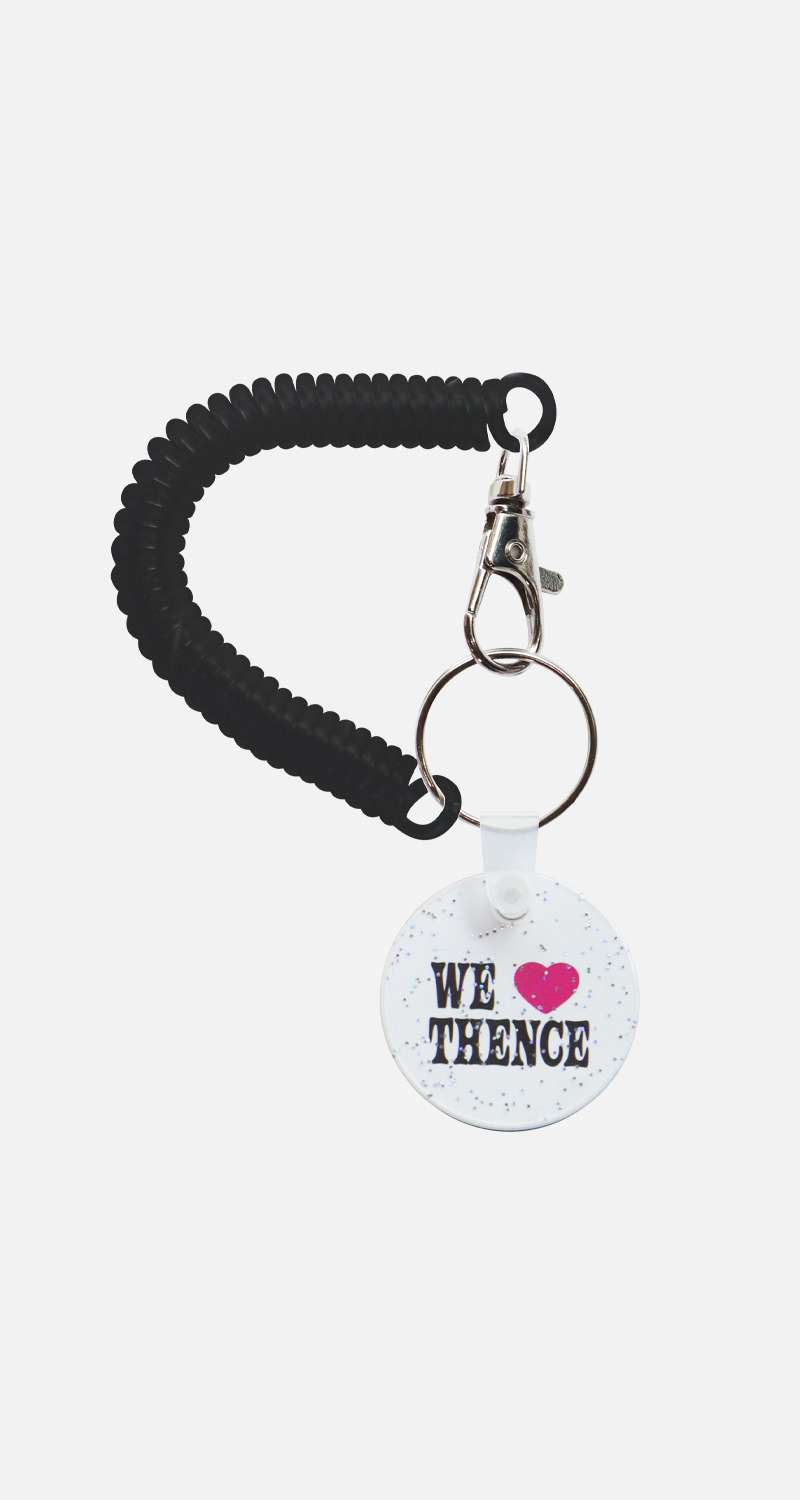 Glitter Key Holder_White