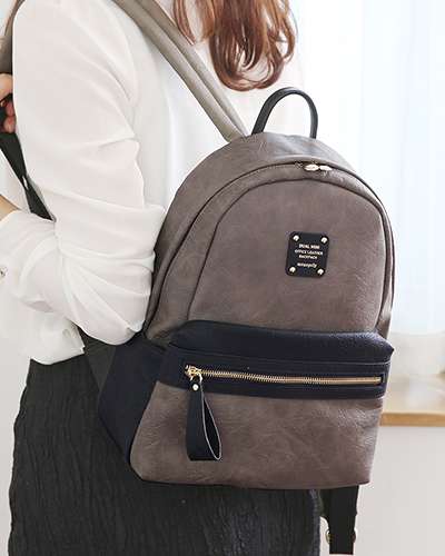 DUAL MINI OFFICE LEATHER BACKPACK