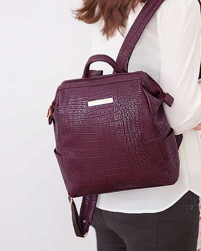 OFFICE LEATHER WIRE BACKPACK MINI_BASIC