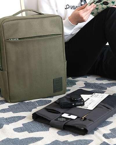 HERRINGBONE ORGANIZED BACKPACK