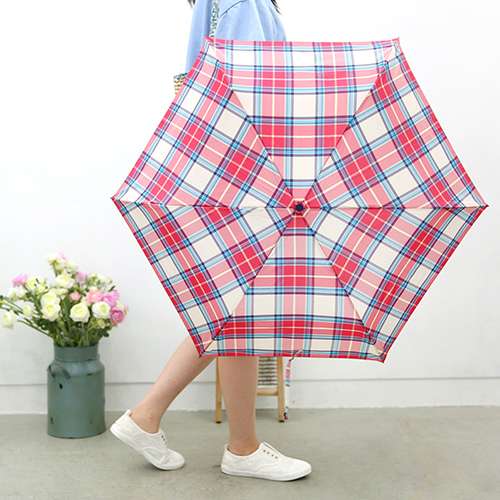Classic Check Yarn-Dyed Mini Umbrella