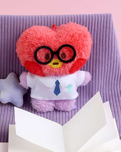 BT21 ぬいぐるみキーリング[プレッピー]- タタ(TATA)