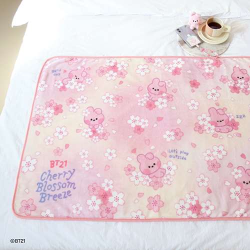 BT21 Blanket [Cherry Blossom] - COOKY