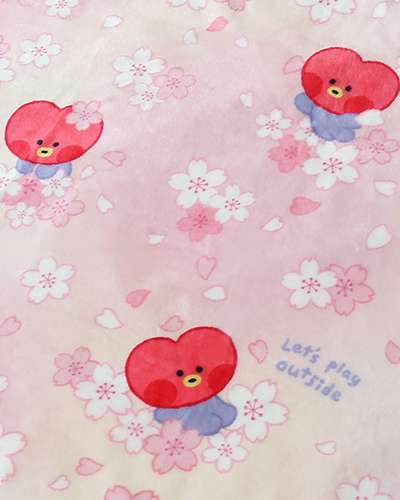 BT21 ブランケット[チェリーブロッサム] - タタ(TATA)