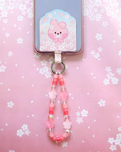 BT21 フォンタグホルダー[チェリーブラッサム] - クッキー(COOKY)