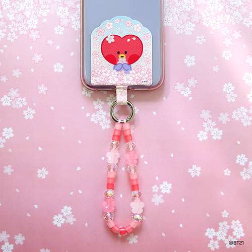 BT21 Phone Tag Holder [Cherry Blossom] - TATA