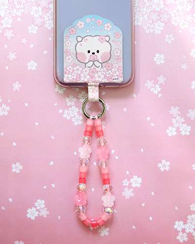 BT21 フォンタグホルダー[チェリーブロッサム]- RJ