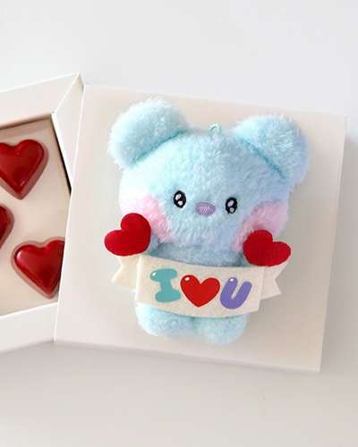 BT21 ぬいぐるみキーリング[アイラブユー]- コヤ(KOYA)