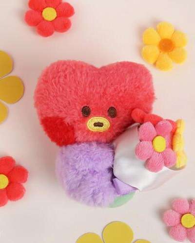 BT21 minini ぬいぐるみキーリング [花束] - タタ(TATA)