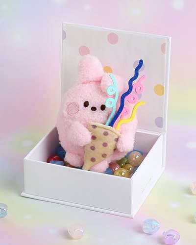BT21 minini ぬいぐるみキーリング [サプライズ] - クッキー(COOKY)