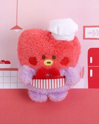 BT21 minini ぬいぐるみキーリング [シェフ] - タタ(TATA)