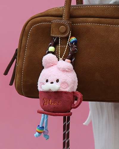BT21 minini ぬいぐるみキーリング [ラッテ] - クッキー(COOKY)