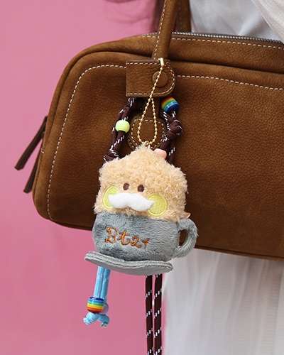 BT21 minini ぬいぐるみキーリング [ラテ] - シューキ(SHOOKY)