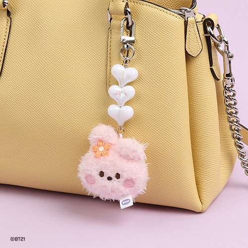 BT21 Beaded Doll Keyring [Face] - COOKY