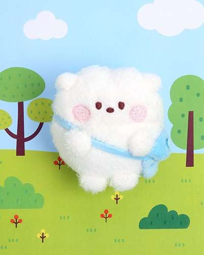 BT21 minini ぬいぐるみキーリング [ポンポンアンジョイ] - RJ