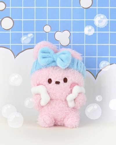BT21 minini ぬいぐるみキーリング【バスタイム】- COOKY(クッキー)