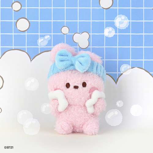 BT21 minini Plush Keyring [Bath Time] - COOKY