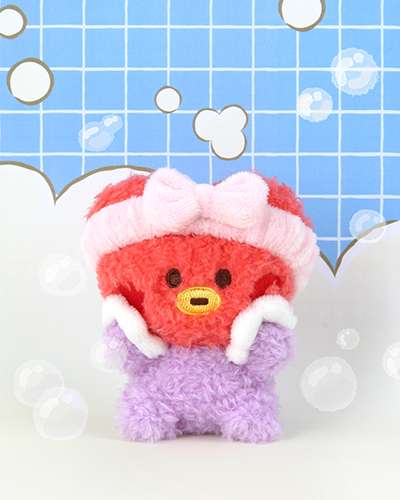BT21 minini ぬいぐるみキーリング [バスタイム] - タタ(TATA)