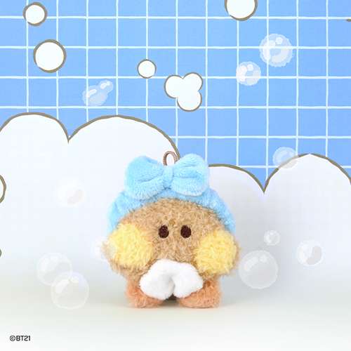 BT21 minini Plush Keyring [Bath Time] - Shooky