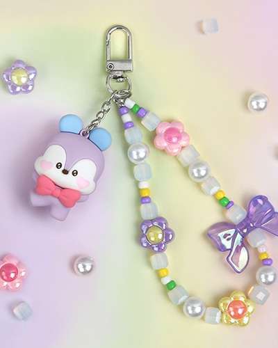 BT21 ビーズストラップキーリング[ラブリー]- MANG