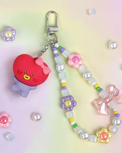 BT21 ビーズストラップキーリング[ラブリー]- タタ(TATA)