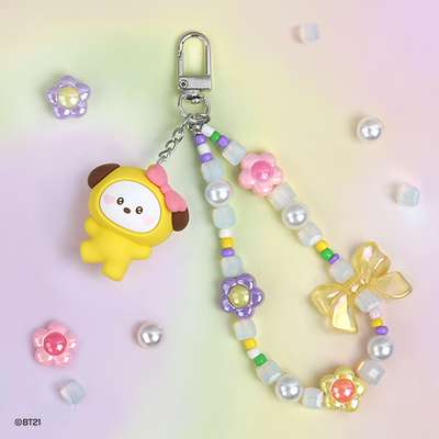 BT21 Beads Strap Keyring [Lovely] - CHIMMY