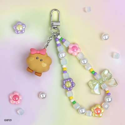 BT21 Beads Strap Keyring [Lovely] - SHOOKY