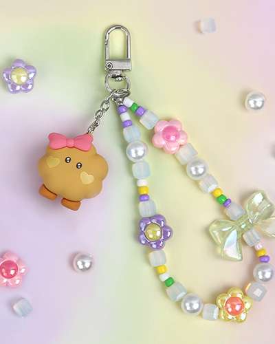 BT21 ビーズストラップキーリング[ラブリー]- シューキ(SHOOKY)