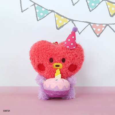 BT21 Plush Keyring [Happy Time] - TATA