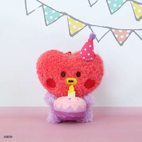BT21 Plush Keyring [Happy Time] - TATA