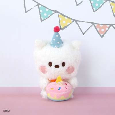BT21 Plush Keyring [Happy Time] - RJ