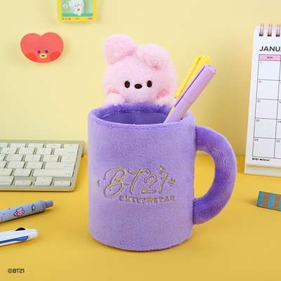 BT21 minini Plush Pen Holder - Cooky