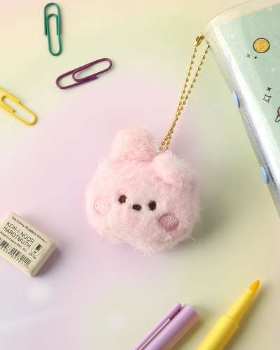 BT21 minini ぬいぐるみキーリング [フェイス] - クッキー(COOKY)