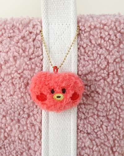 BT21 minini ぬいぐるみキーリング [フェース] - タタ(TATA)