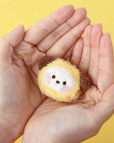 BT21 minini ぬいぐるみキーリング [フェイス] - チミー(CHIMMY)