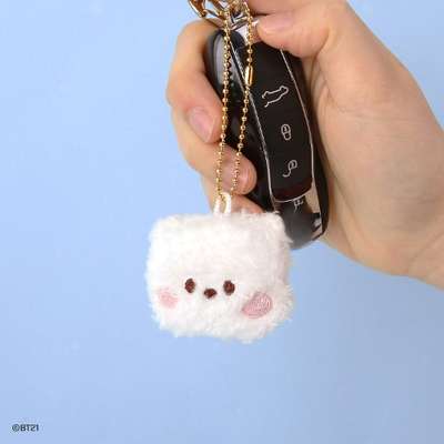 BT21 minini Plush Keyring [Face] - RJ