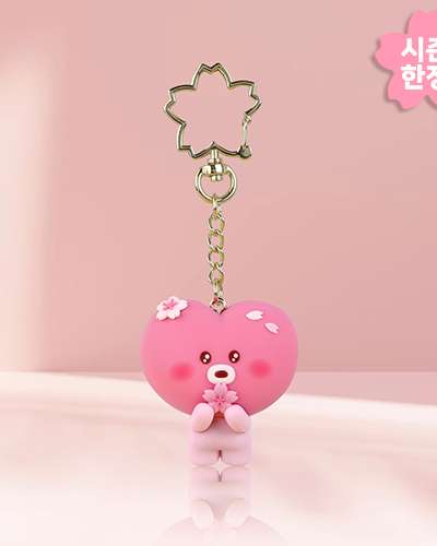 BT21 フィギュアキーリング [チェリーブロッサム] - タタ(TATA)