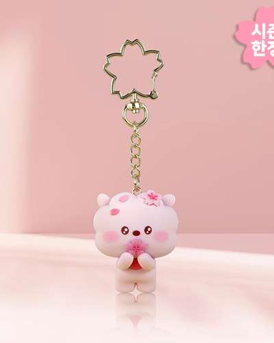 BT21 フィギュアキーリング [チェリーブロッサム] - アールジェイ(RJ)