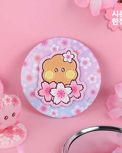 BT21 レザーパッチミラー [チェリーブロッサム] - SHOOKY(シューキー)