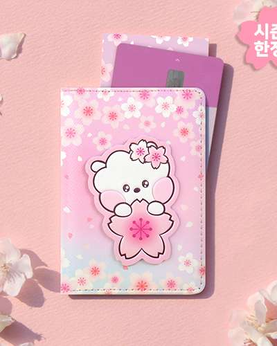 BT21 レザーパッチ カードケース [チェリーブロッサム] - アールジェイ(RJ)