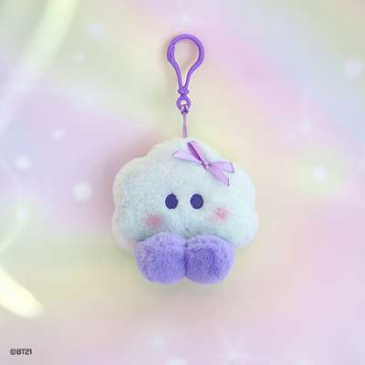 BT21 minini Plush Keyring [Rainbow] - Shooky