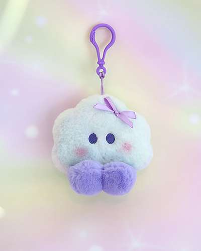 BT21 minini ぬいぐるみキーリング [レインボー] - SHOOKY